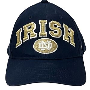 Notre Dame Irish Adjustable Snap Back Navy Blue & Gold Ball Ball Cap